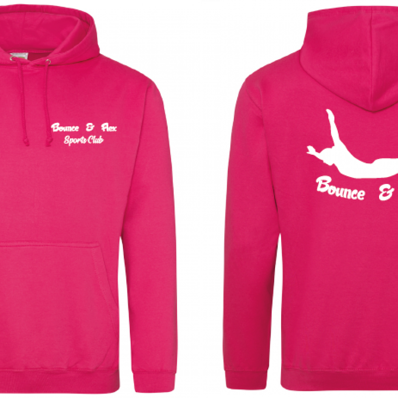 hot pink hoodie
